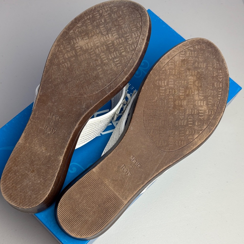 Chantol sandals from Italian Shoemakers
White Floral Thong Sandals - Picture 4 of 13